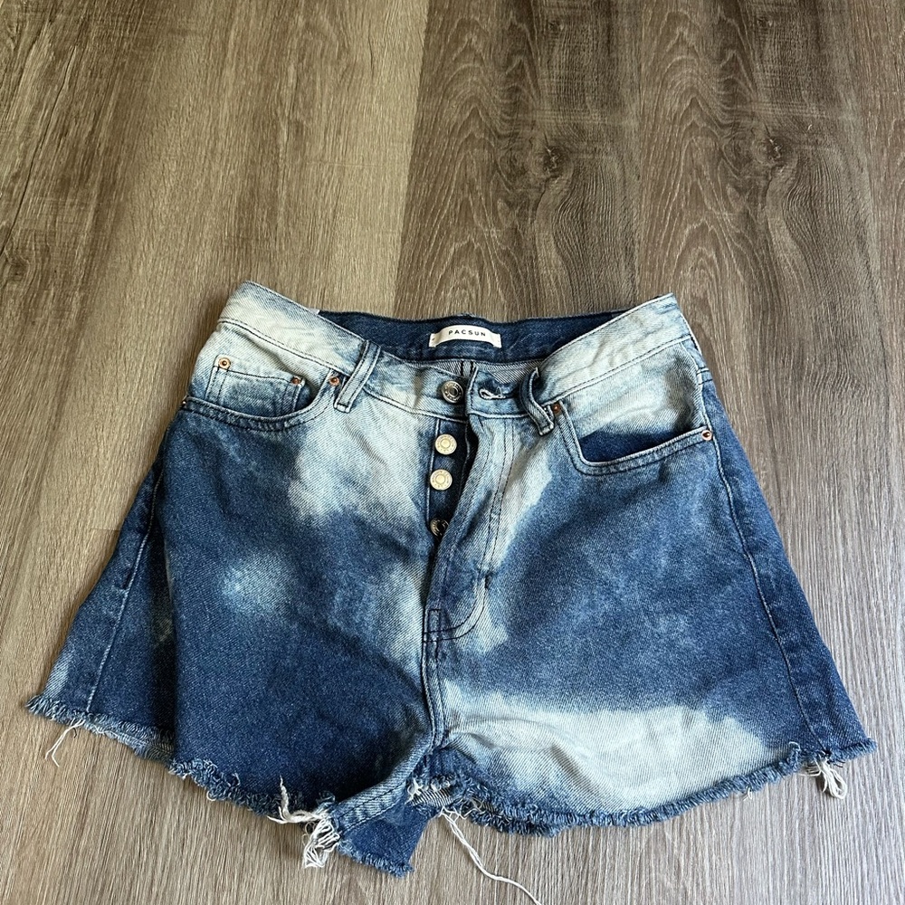 PacSun Blue Jean Shorts Distressed Vintage Short Style